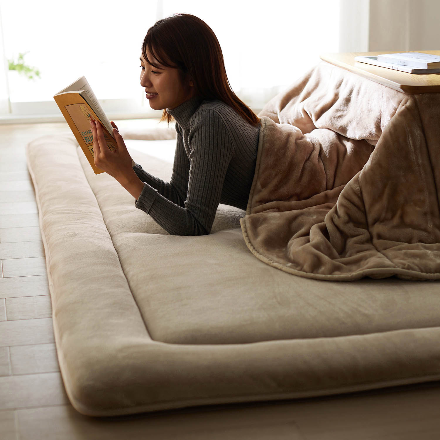 撥水・防汚・抗菌・防臭マイクロファイバーのふかふか防音こたつ厚敷布団 撥水・防汚・抗菌・防臭マイクロファイバーのふかふか防音こたつ厚敷布団