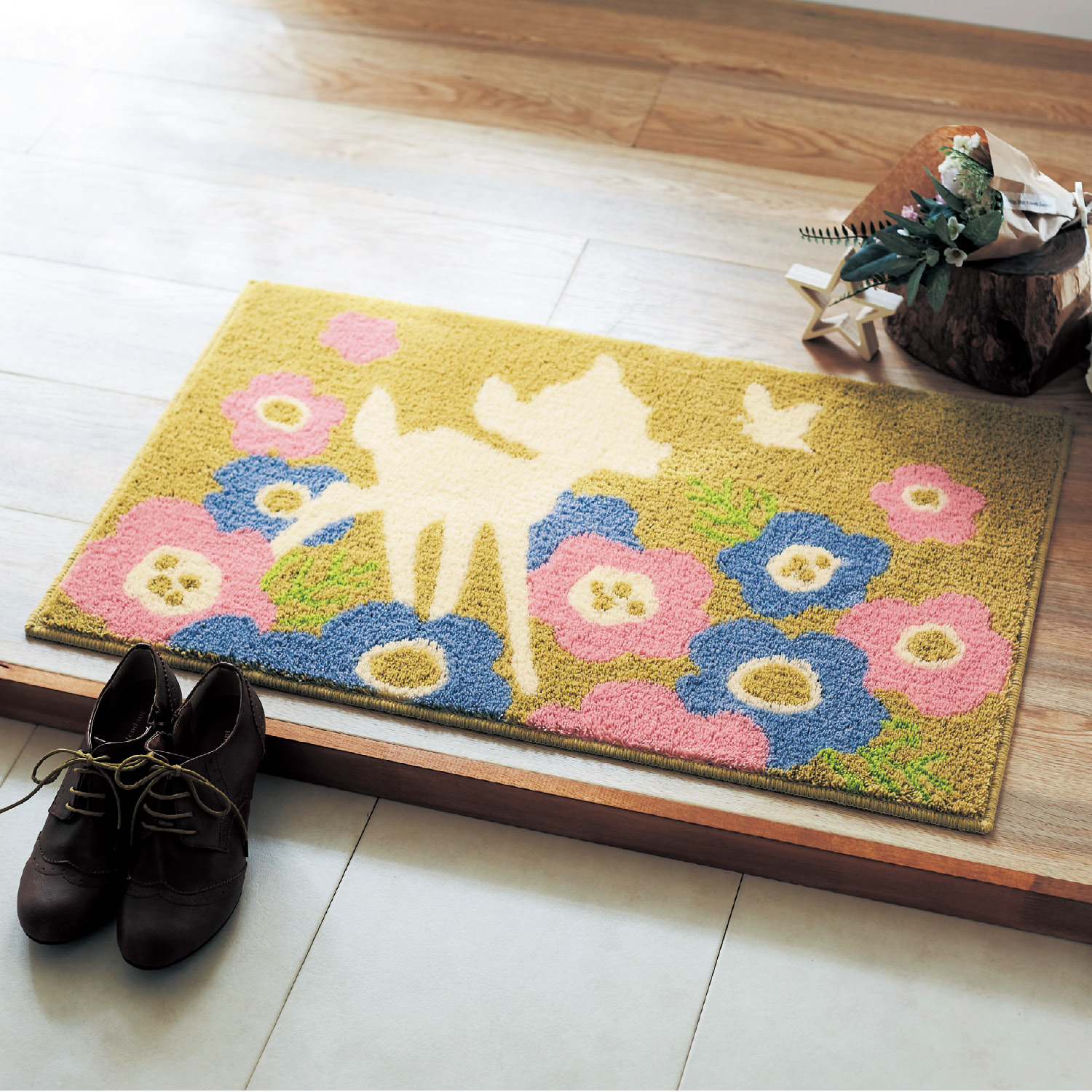 花言葉玄関マット 選べるキャラクター ディズニー Disney 通販のベルメゾンネット 花言葉玄関マット 選べるキャラクター ディズニー Disney 通販のベルメゾンネット