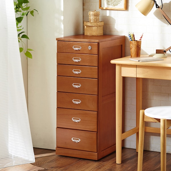 【ベルメゾン】鍵・キャスター付き!B4サイズの書類多段チェスト