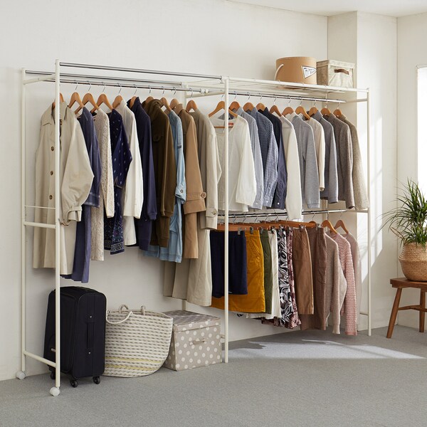 【ベルメゾン】幅伸縮式クローゼットハンガーラック