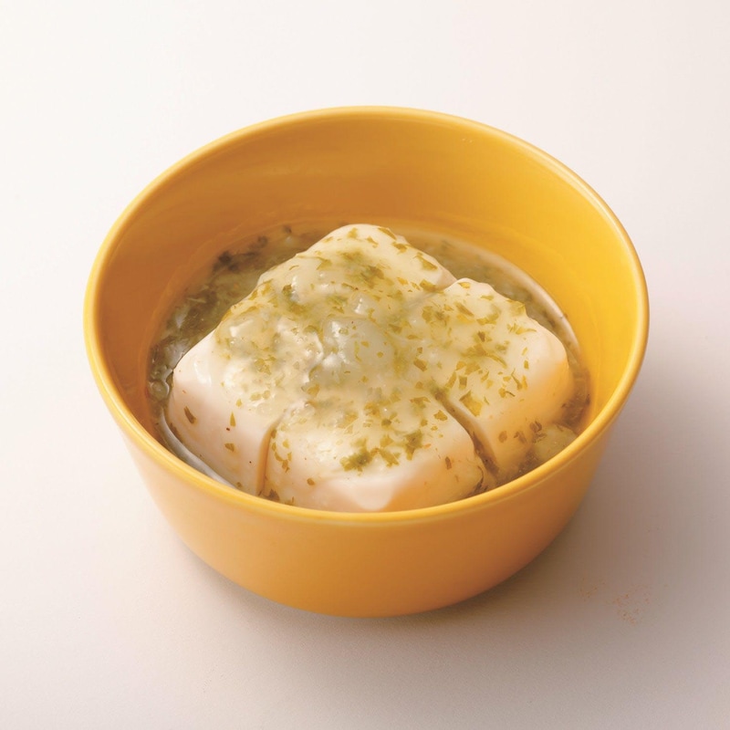 調理例：かぶとかぶの葉の豆腐あんかけ
