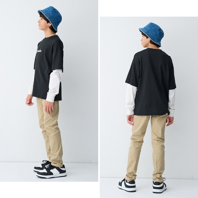 ベージュ／モデル身長154cm・160サイズ着用