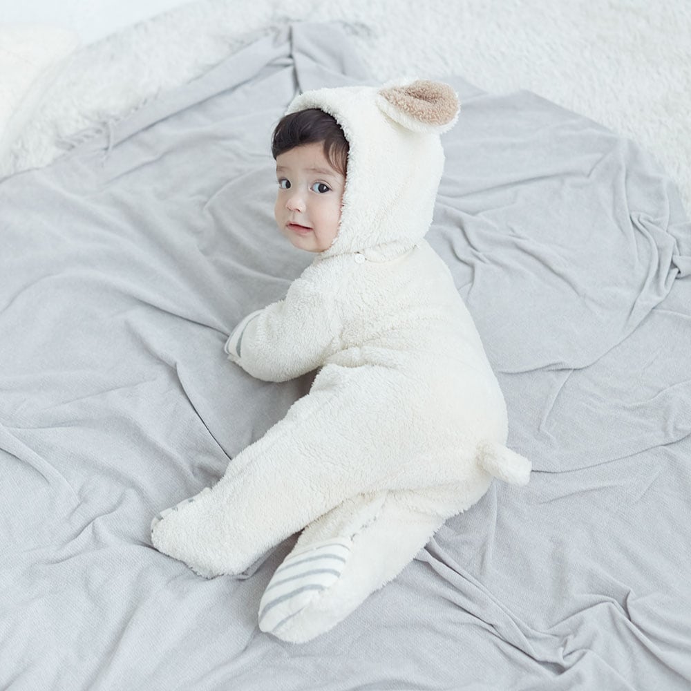 アニマル前開きジャンプスーツ（ベビー服 カバーオール/ロンパース