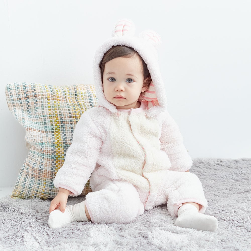 アニマル前開きジャンプスーツ（ベビー服 カバーオール/ロンパース