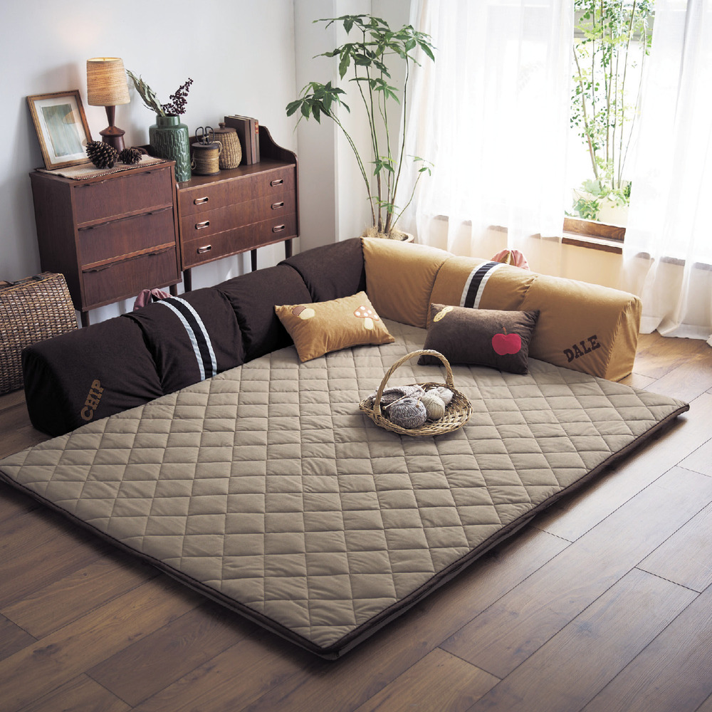 【グータラグ/Guutarug】キャラクターイメージのコーナーローソファーセット(選べるキャラクター)