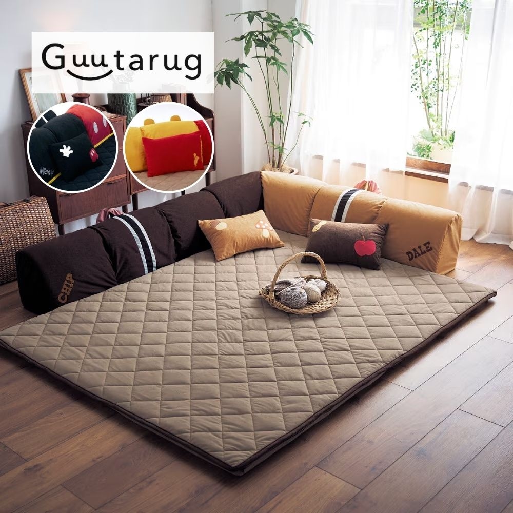 【グータラグ/Guutarug】キャラクターイメージのコーナーローソファーセット(選べるキャラクター)
