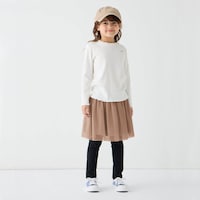 ベージュ／モデル身長113cm・110サイズ着用