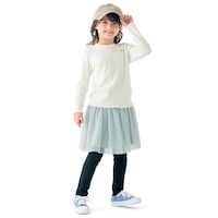 スモーキーブルー／モデル身長113cm・サイズ110