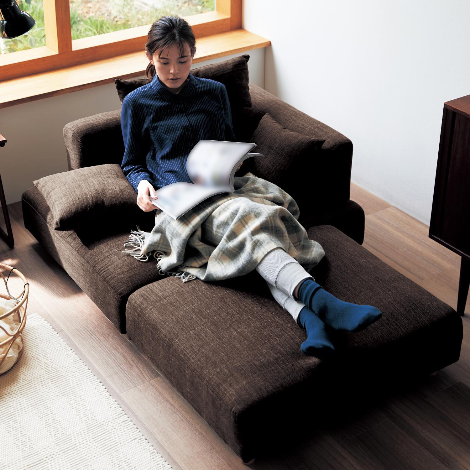 【ベルメゾン】組み替えて使える4WAYカウチソファーセット 【ソファーベッドにも】