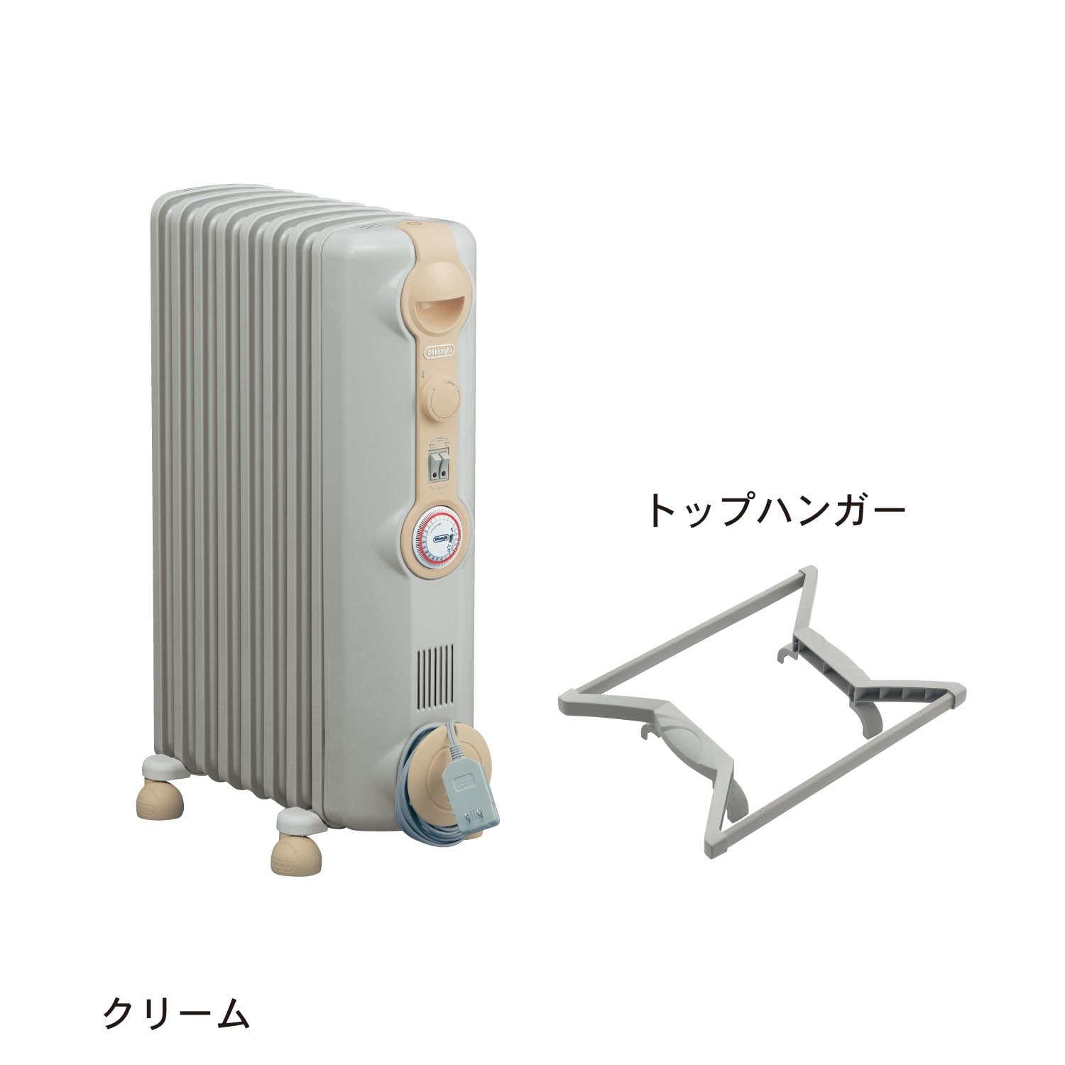 新品未使用 デロンギ オイルヒーター\u0026専用物干し付き