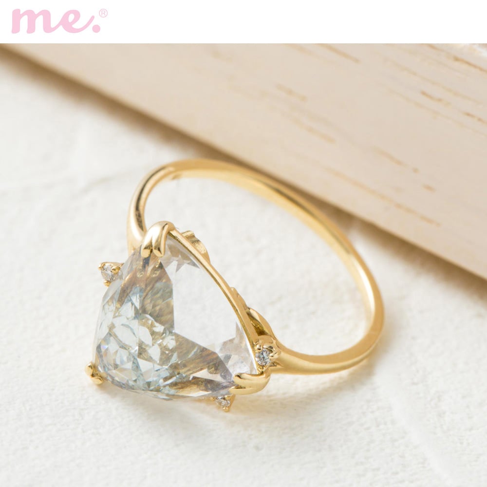 【ミー×ベルメゾン/me.×BELLE MAISON】【受注生産】18金天然石ジュエルリング[日本製]