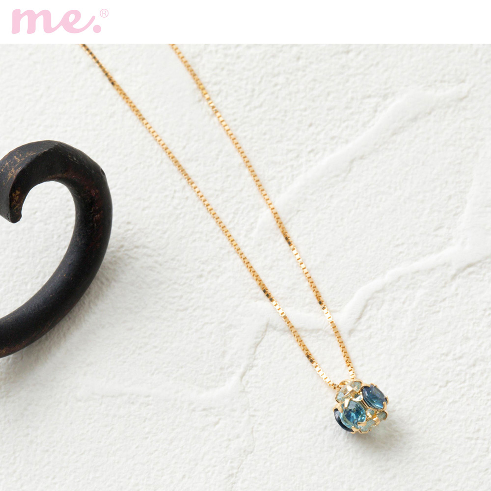 【ミー×ベルメゾン/me.×BELLE MAISON】【7月16日までお得!】 【受注生産】18金ロンデルボールペンダント[日本製]