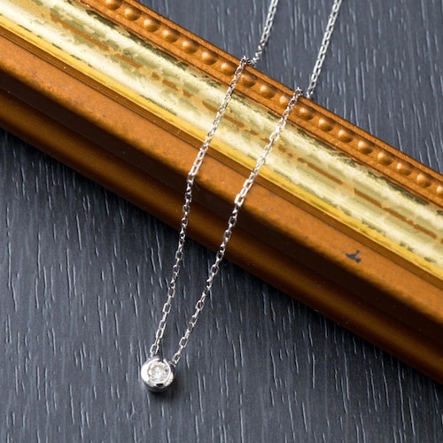 【受注生産】18金ダイヤモンドシンプルペンダント
