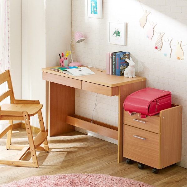 【ベルメゾン】配線にこだわったデスクセット 【パソコンデスクとしても】