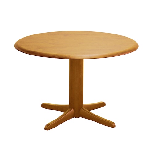 天然木の円形テーブル ＜幅110cm＞