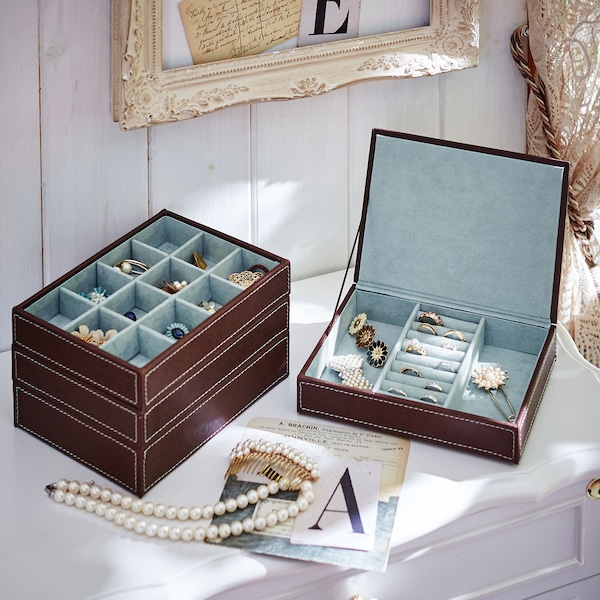 【ベルメゾン】スイーツカラーのアクセサリーケース・ジュエリーボックス[選べる3色】