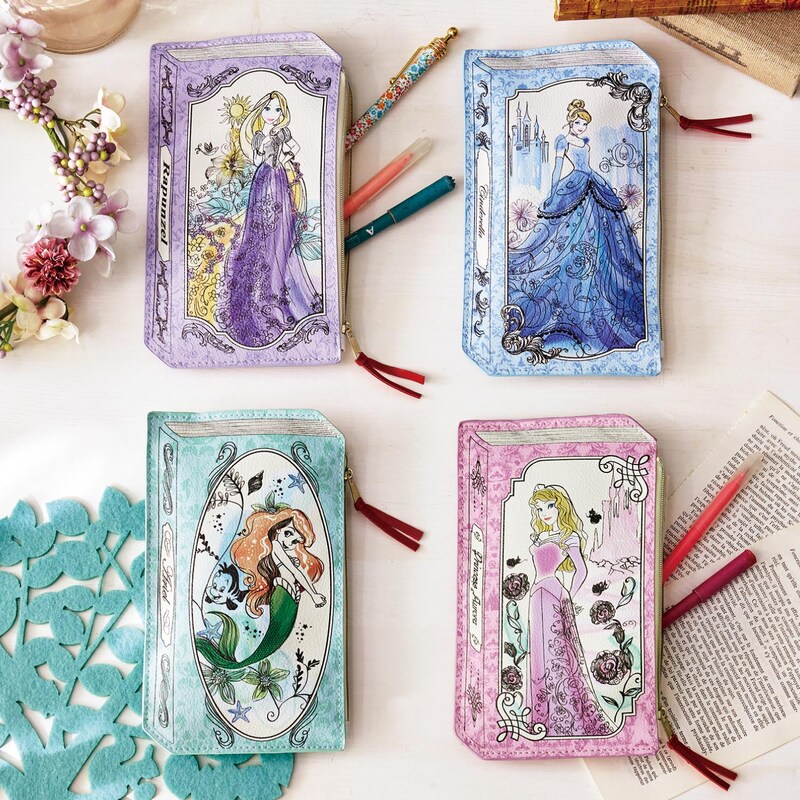 ブックデザインのポーチ プリンセス 選べるキャラクター ディズニー Disney 通販のベルメゾンネット