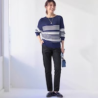 モデル身長170cm／61-89・股下66cm　※写真は撮影用のため股下+6cmになります。