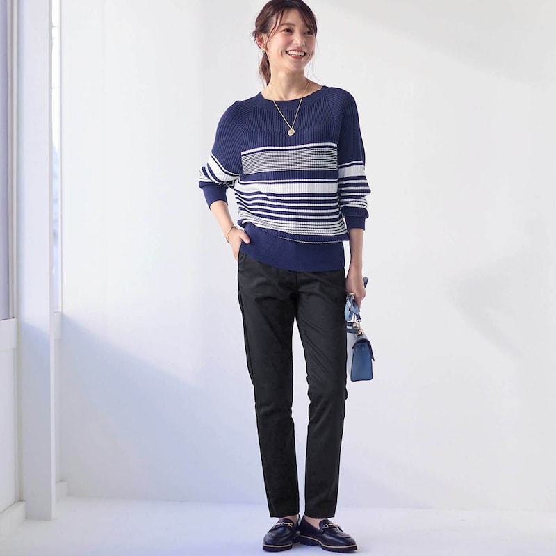 モデル身長170cm／61-89・股下66cm　※写真は撮影用のため股下+6cmになります。