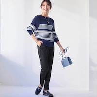 モデル身長170cm／61-89・股下66cm　※写真は撮影用のため股下+6cmになります。