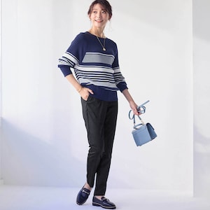 モデル身長170cm／61-89・股下66cm　※写真は撮影用のため股下+6cmになります。