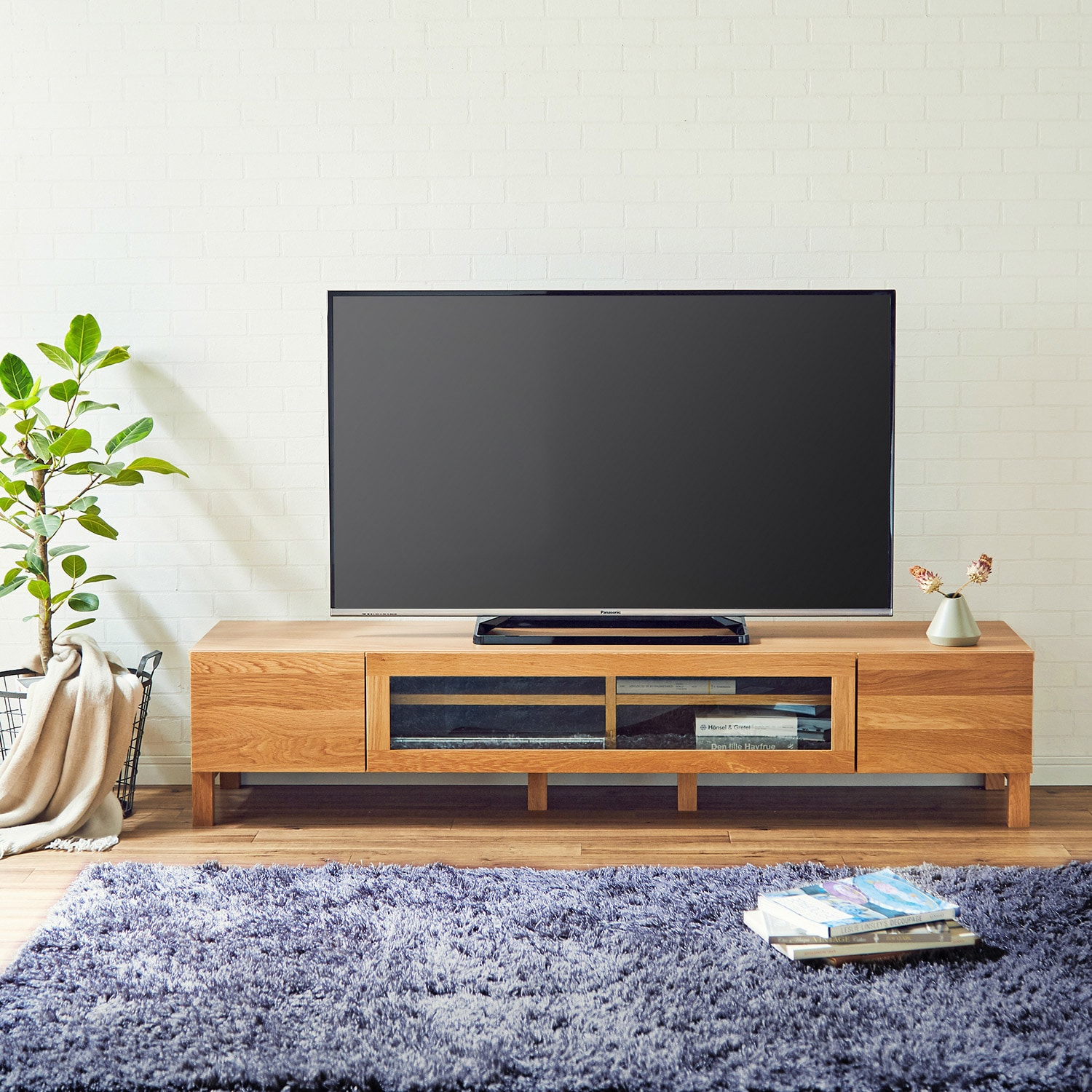 オーク材のテレビ台(テレビ台/テレビボード/ローボード)|(高野木工