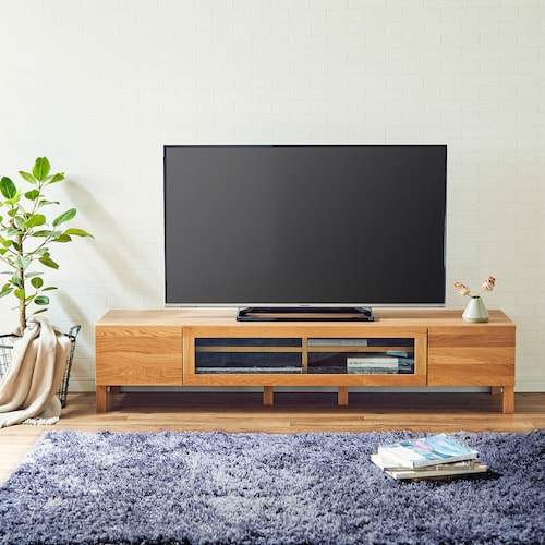 オーク材のテレビ台