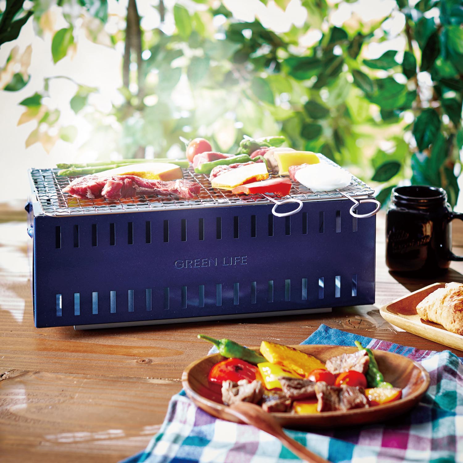 【ベルメゾン】軽量で持ち運びも便利な薄型コンパクト卓上コンロ