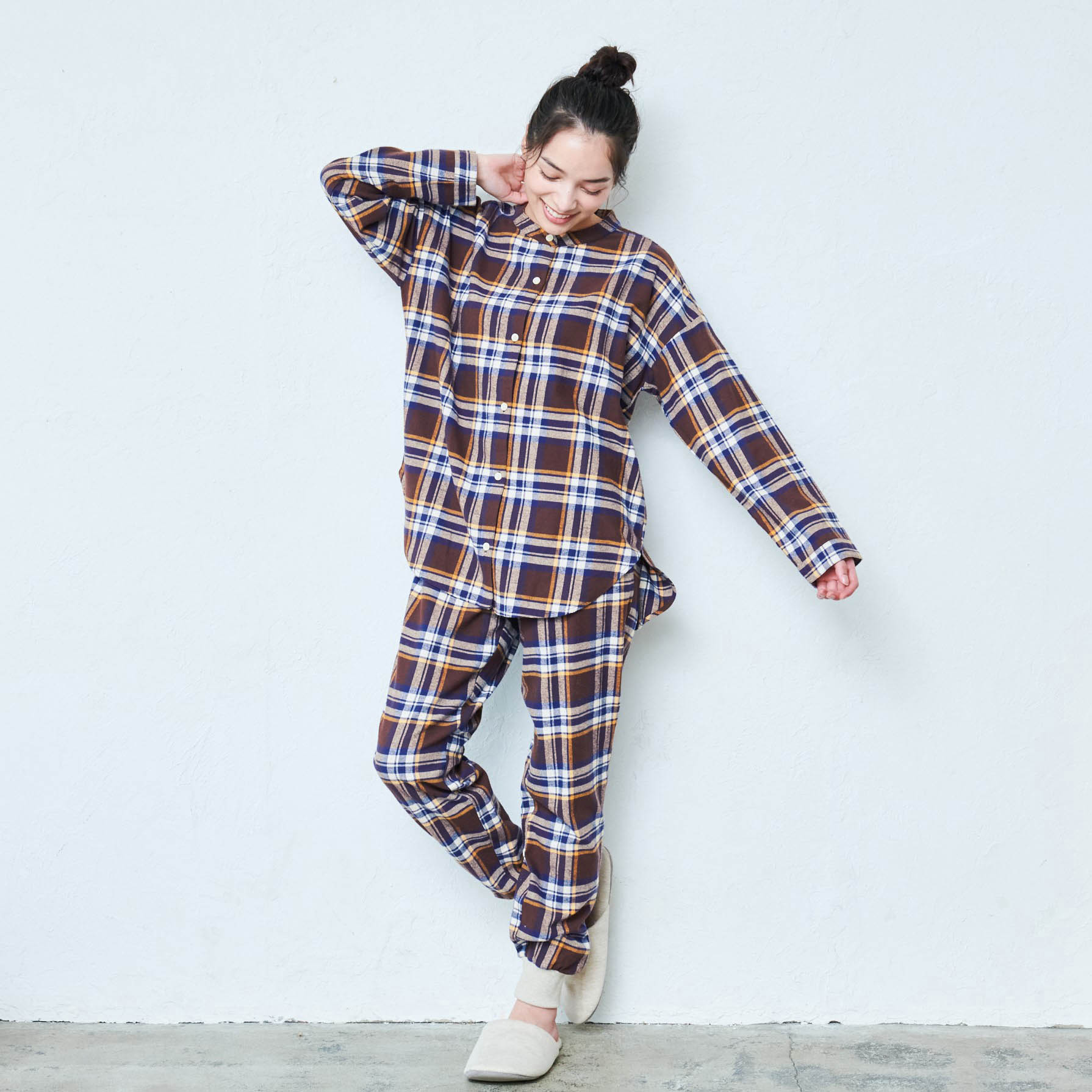 【新色追加】 着心地やわらかふんわりコットン起毛パジャマ 【新色追加】 着心地やわらかふんわりコットン起毛パジャマ