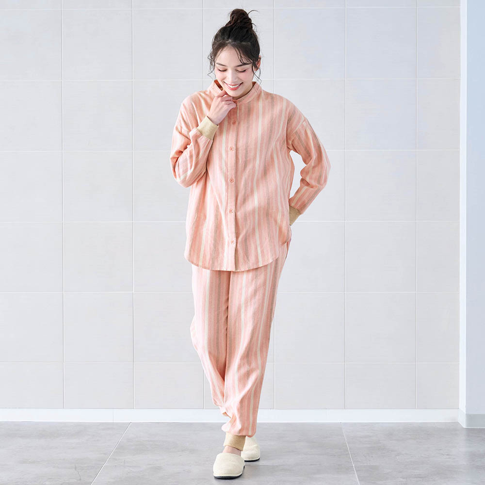 【新色追加】 着心地やわらかふんわりコットン起毛パジャマ 【新色追加】 着心地やわらかふんわりコットン起毛パジャマ