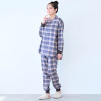 ネイビーパープルチェック