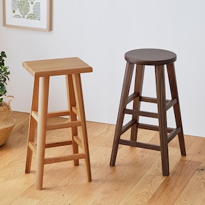 【ベルメゾン】天然木のハイスツール