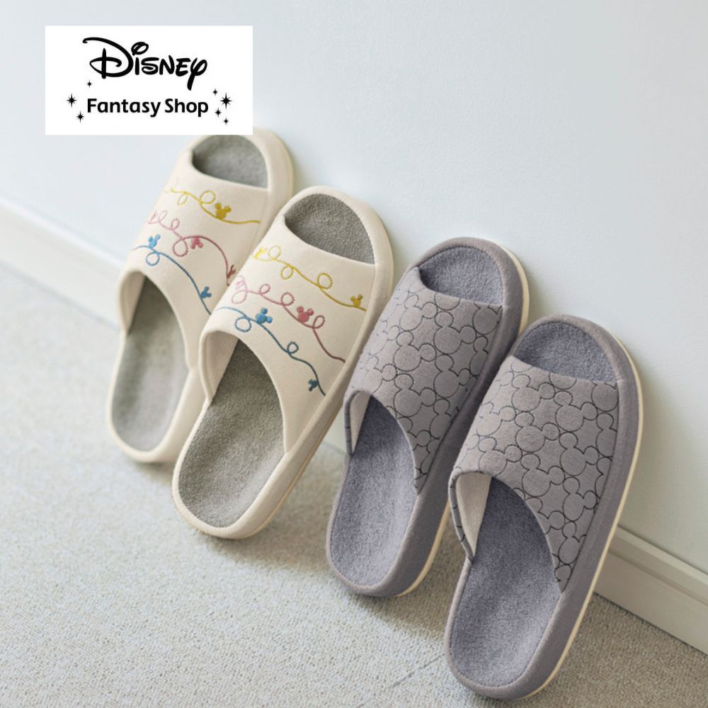 【ディズニー/Disney】洗えるコンフォートスリッパ「ミッキーモチーフ」 【ディズニー/Disney】洗えるコンフォートスリッパ「ミッキーモチーフ」