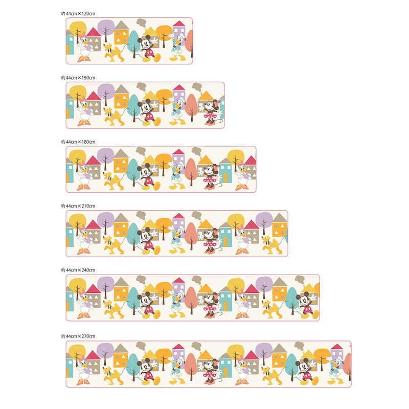 ミッキー＆フレンズ／幅約44cm