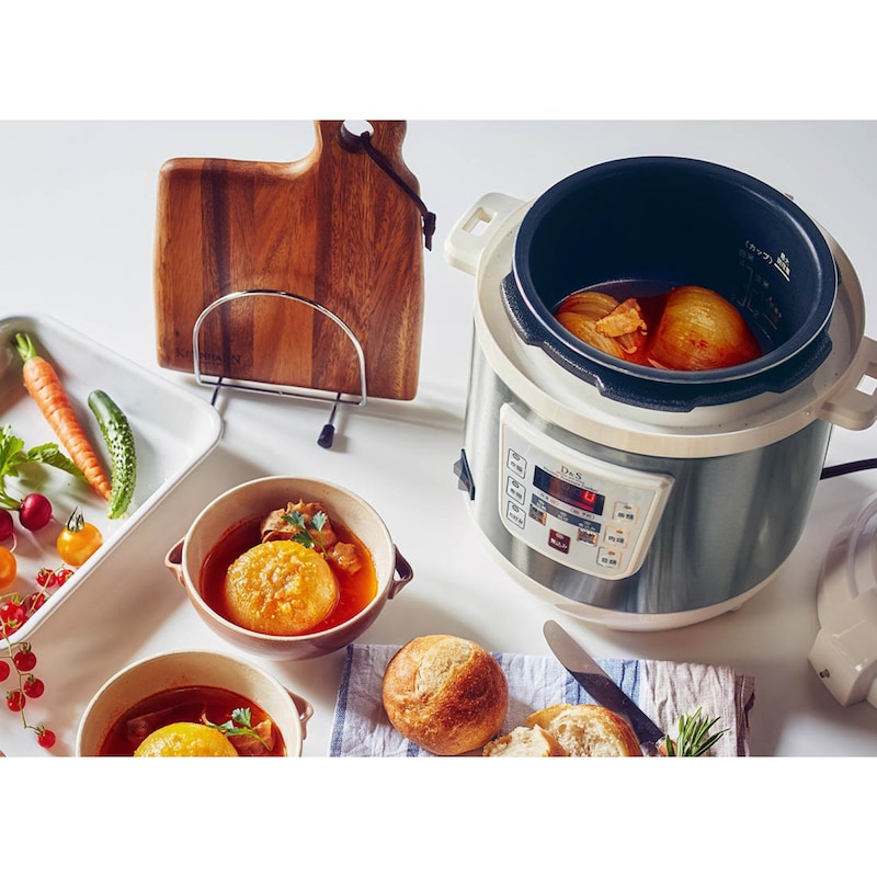 圧力調理による本格料理をご家庭に！