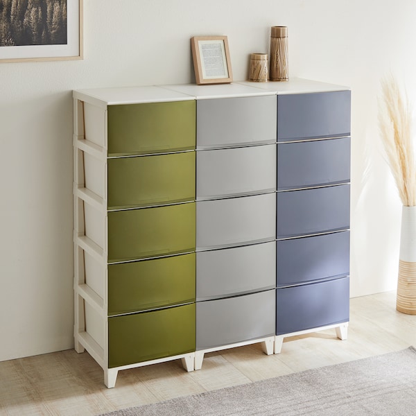 【ベルメゾン】組立簡単!引出しスムーズ収納5段チェスト