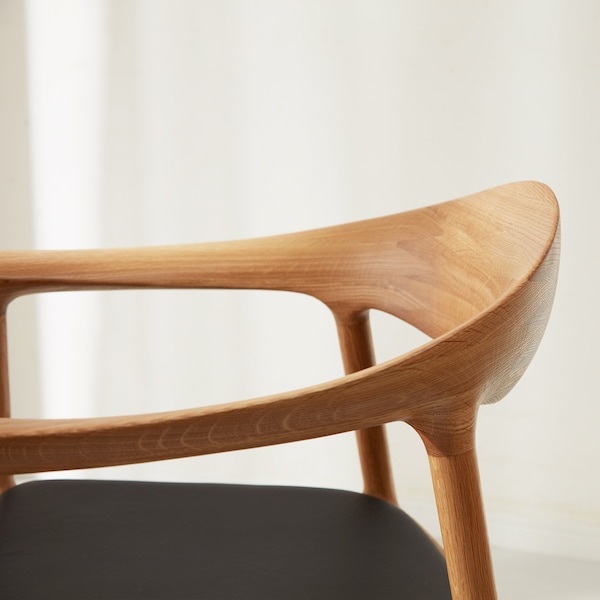 【ハンス・S・ヤコブセン】オーク材のダイニングチェア(BRIDGE)(ハンス・S・ヤコブセン)