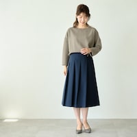 着用モデルの身長は、160cm、着用サイズ64-91