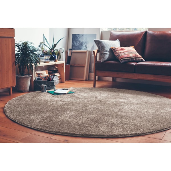 【ベルメゾン】ナイロン素材の長く使える防ダニシャギーラグ[日本製]