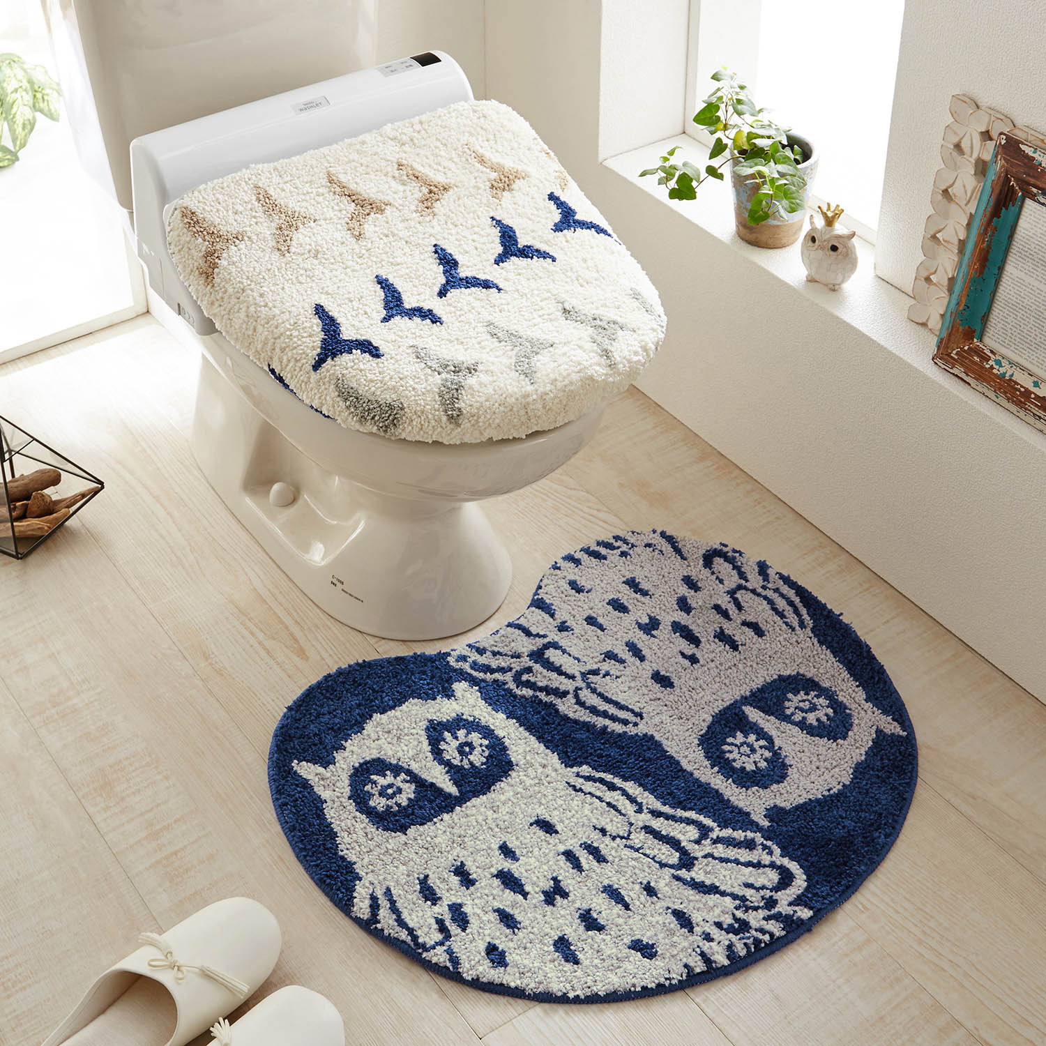 【ベルメゾン】北欧調デザインのふわもこトイレマット・フタカバー(単品・セット) 【ベルメゾン】北欧調デザインのふわもこトイレマット・フタカバー(単品・セット)