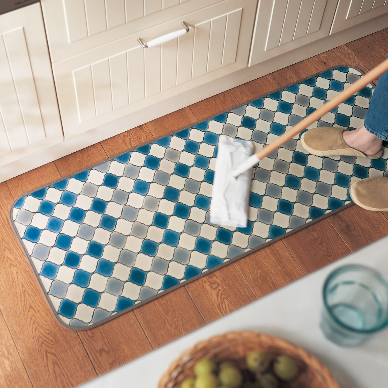 【ベルメゾン】拭ける抗菌・防カビキッチンマット 【選べる8サイズ】