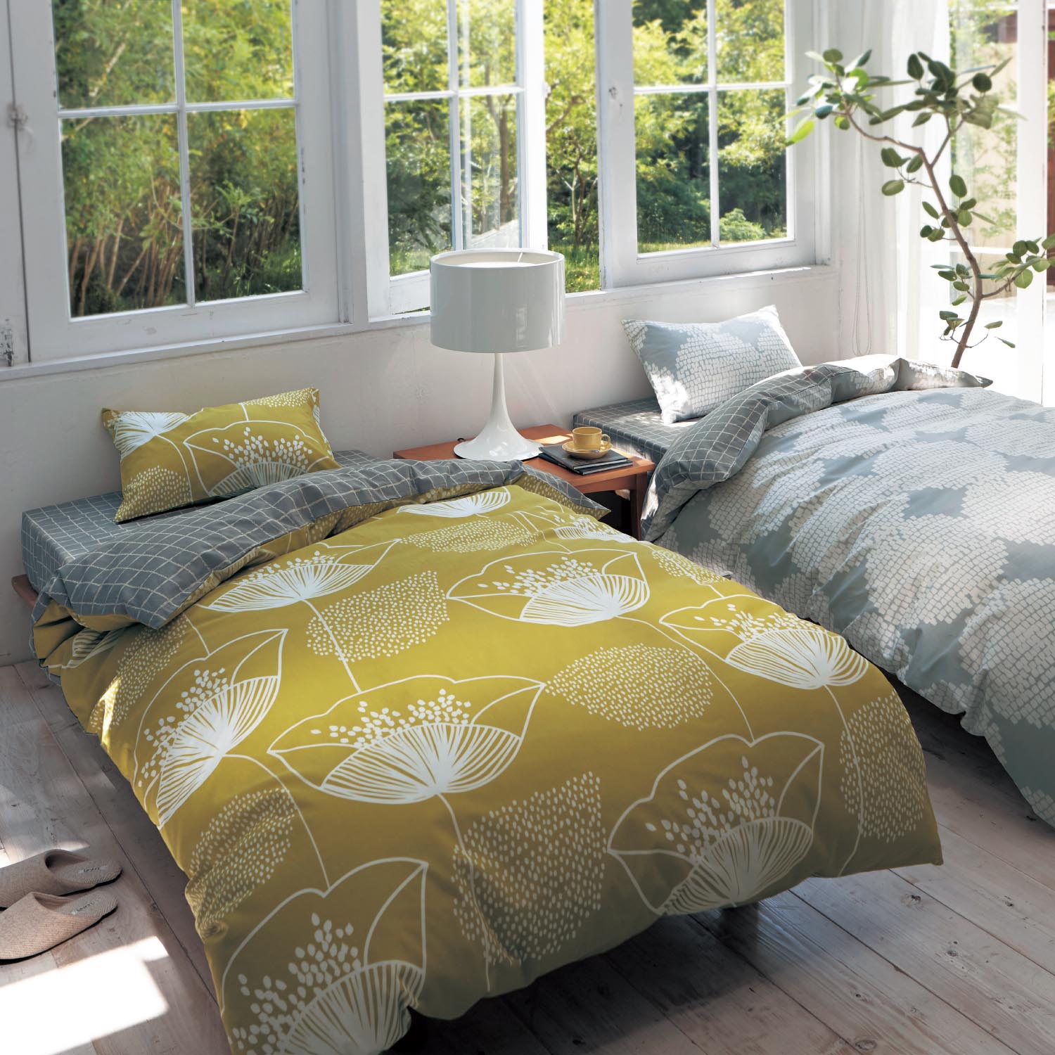 【ベルメゾン】北欧調デザインの綿素材を使った掛け布団カバー