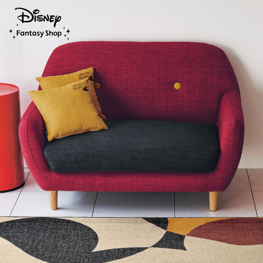 【ディズニー/Disney】まるみがやさしいキャラクターイメージのソファー (選べるキャラクター)