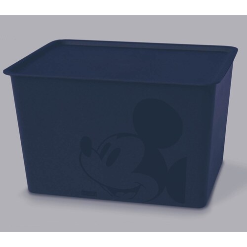 カラーボックスにぴったりのフタ付き収納ボックス２個セット「ミッキーマウス」