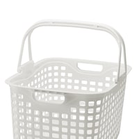 バスケットには手掛けと持ち手があります/ホワイト