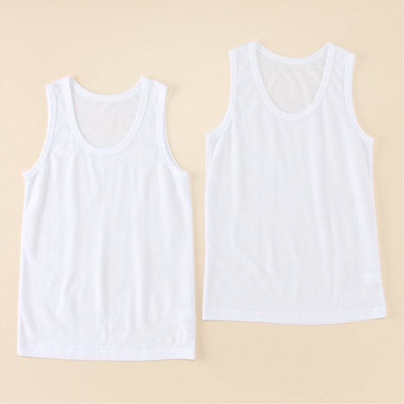 ２枚組：ホワイト（タンク）