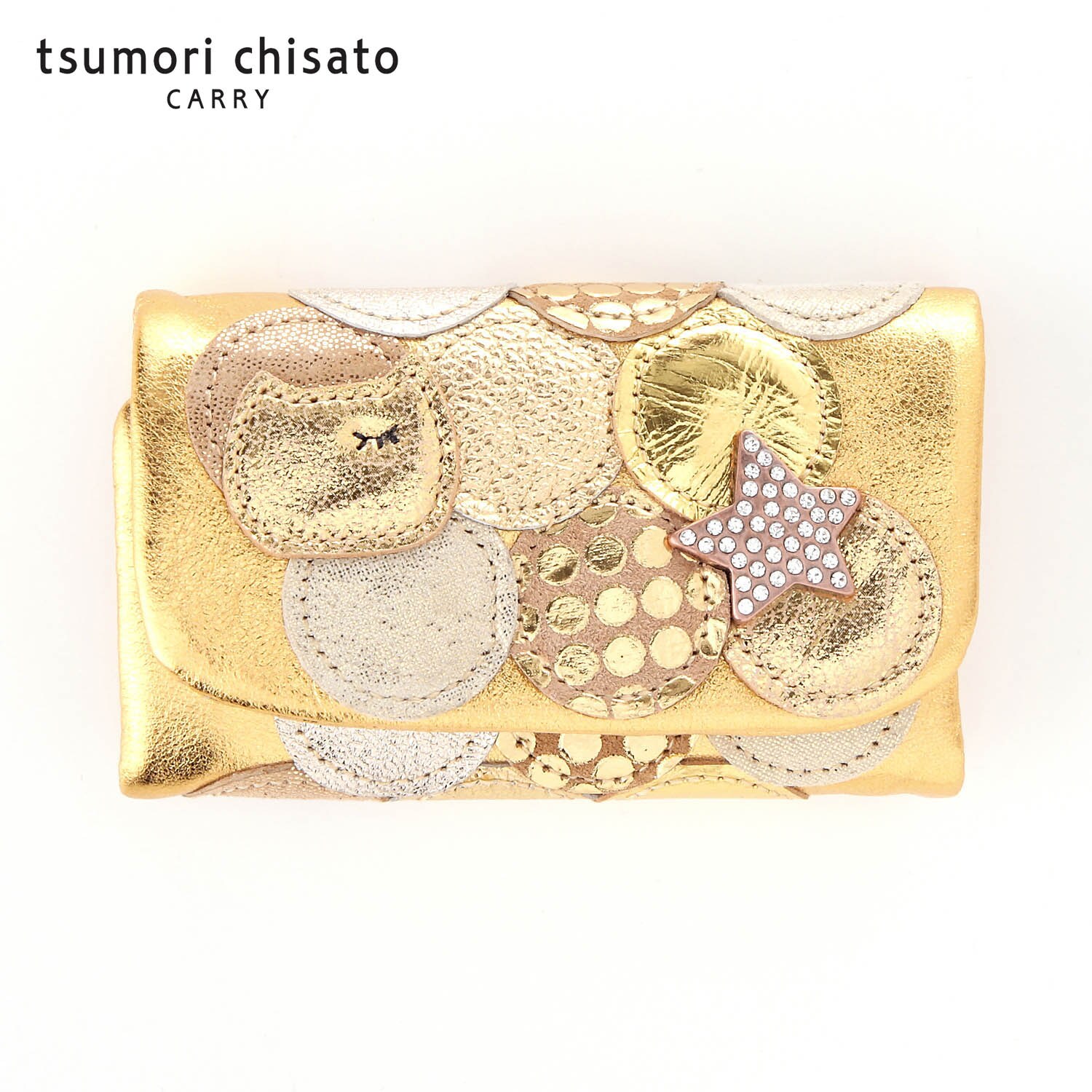 【ツモリ チサト トラベル/tsumori chisato TRAVEL】【日本製】本革キーケース/マルチドット