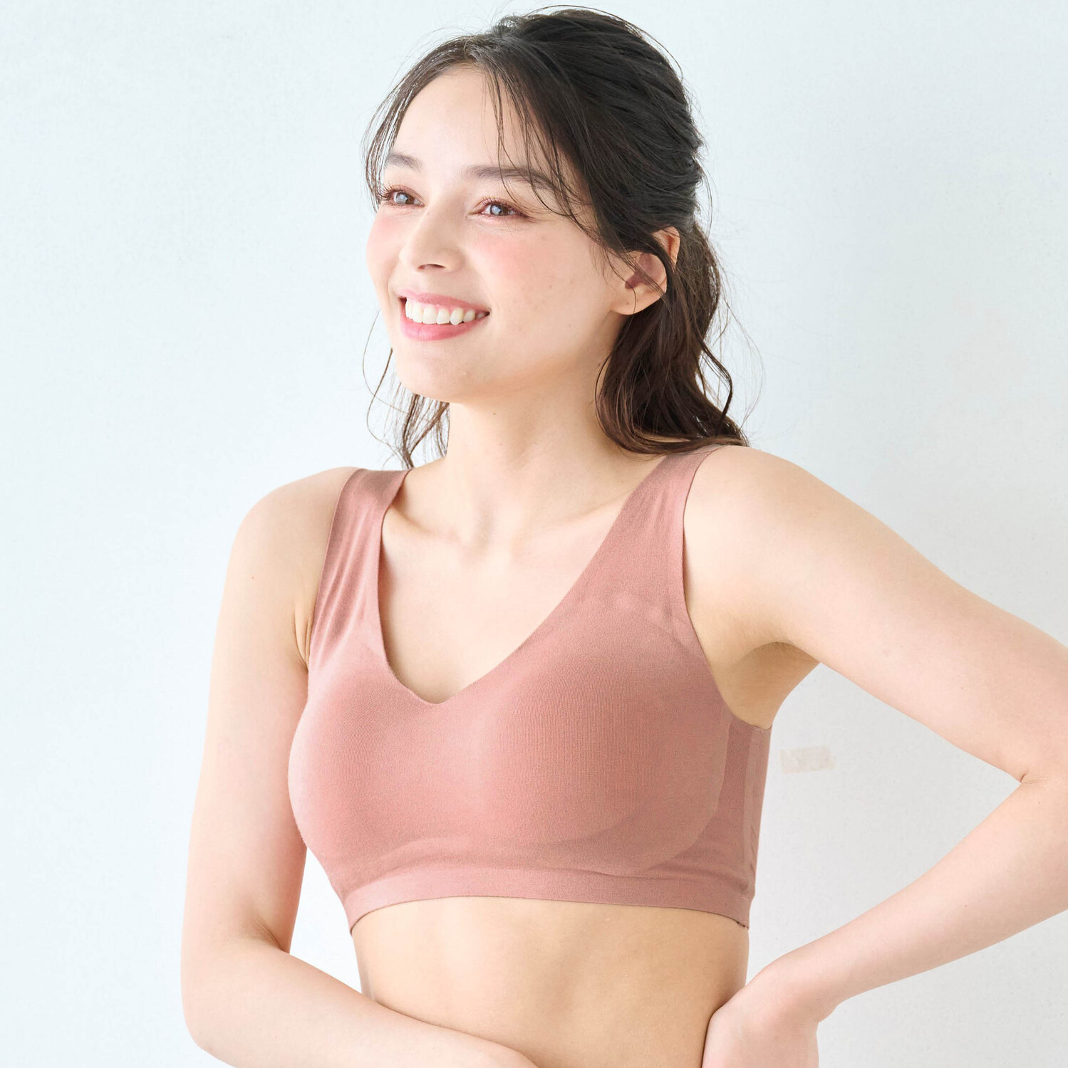 【5月21日までお得】 ジユーナ・ハーフトップ【ラクちん美胸】(綿混) 【5月21日までお得】 ジユーナ・ハーフトップ【ラクちん美胸】(綿混)