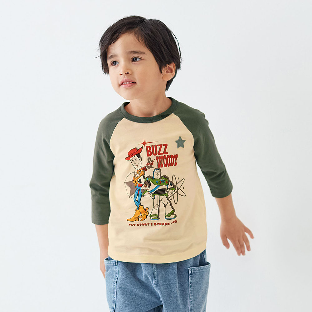 名札ココ7分袖Tシャツ(選べるキャラクター)(ディズニー/Disney) 名札ココ7分袖Tシャツ(選べるキャラクター)(ディズニー/Disney)