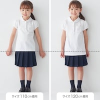 サイズ別着用比較／モデル身長111cm